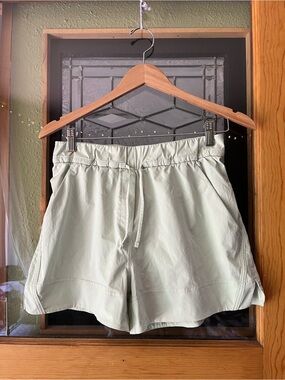 lululemon athletica Light Sage Drawstring Athletic Shorts